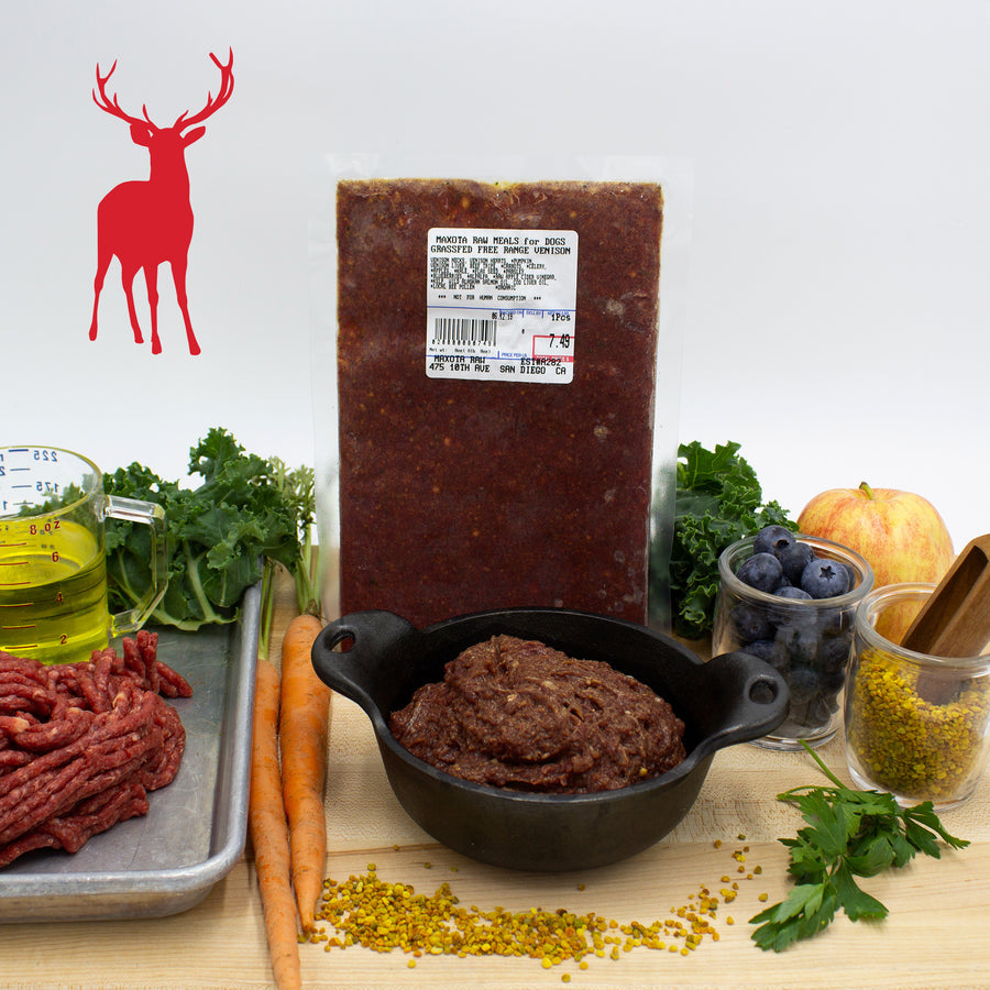 Maxota Raw Dog Food: Hand-Crafted in San Diego - Venison Recipe